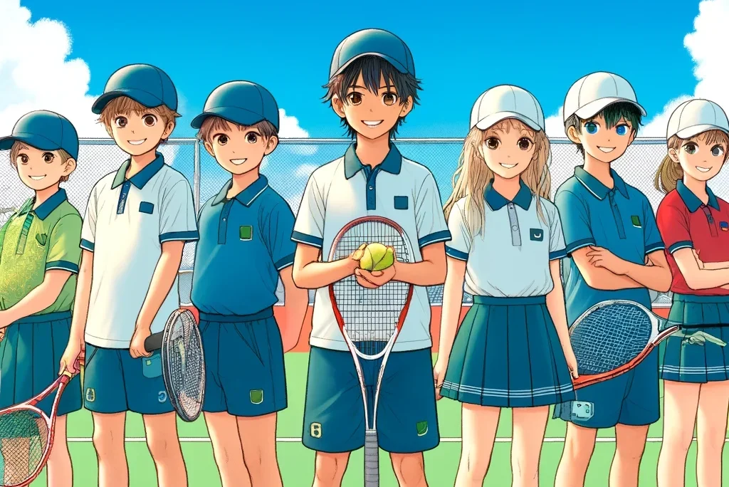 テニスの小学生大会（練習マッチ＆レッスン）
